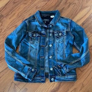 Silver jeans co girls jean jacket size medium 10